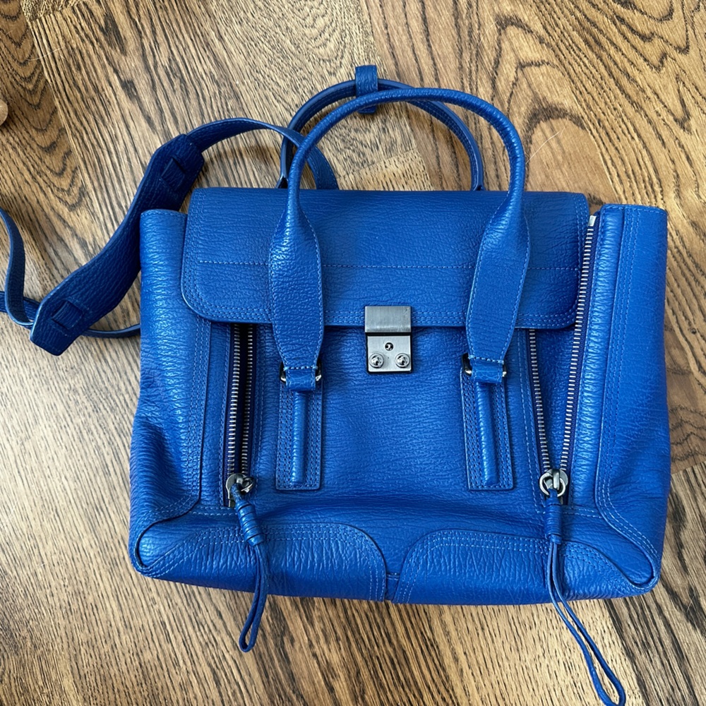 3.1 Phillip Lim Pashli bag medium size, cobalt/blue color